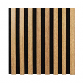Seinapaneel WOODLINE 400x400 hele tamm/must