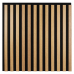 Wall panel WOODLINE 600x600 oak light/black