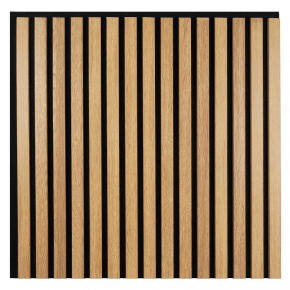 Wall panel WOODLINE D 600x600 oak light/black