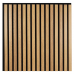 Wall panel WOODLINE D 600x600 oak light/black