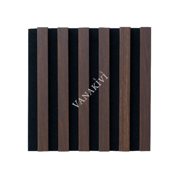 Seinapaneel WOODLINE 300x300 tume tamm/must