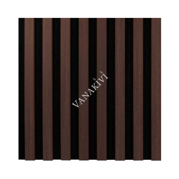 Wall panel WOODLINE 400x400 oak dark/black