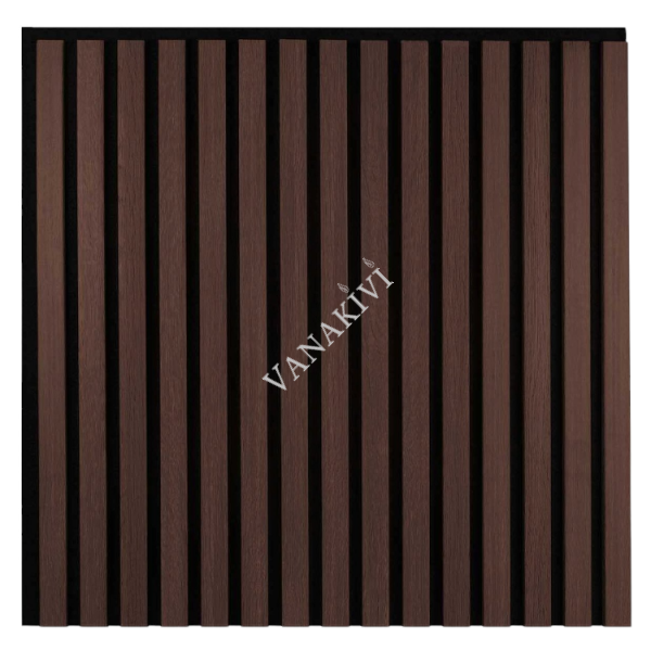 Wall panel WOODLINE D 600x600 oak dark/black