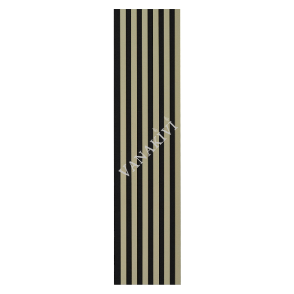 Seinapaneel WOODLINE 2700x300 oliivroheline/must