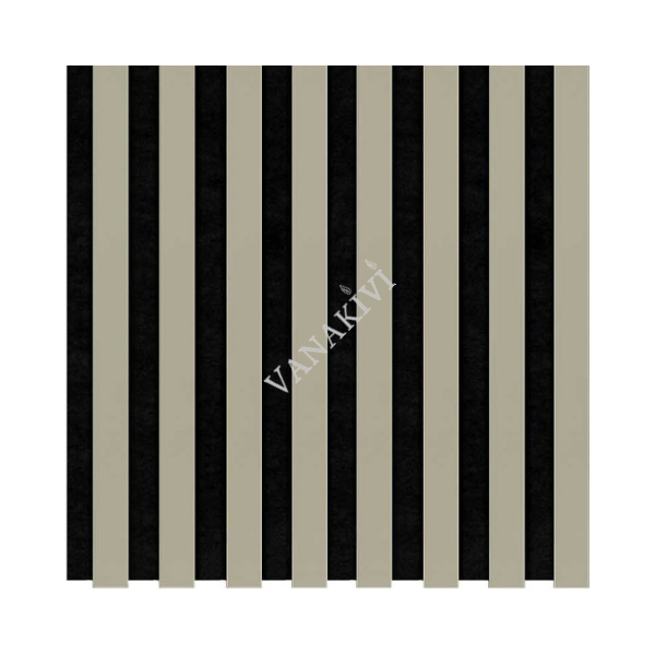 Seinapaneel WOODLINE 400x400 oliivroheline/must