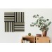 Seinapaneel WOODLINE 600x600 oliivroheline/must
