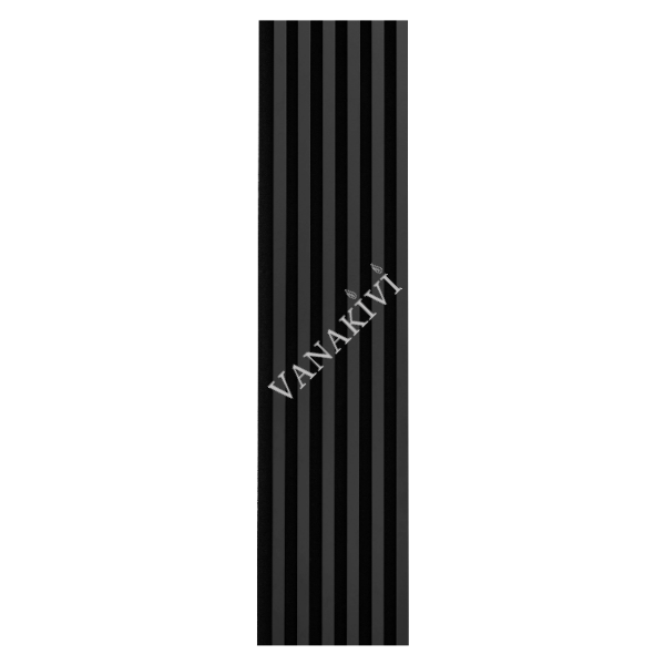 Wall panel WOODLINE 2700x300 black (matte)/black