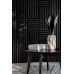 Wall panel WOODLINE 300x300 black (matte)/black