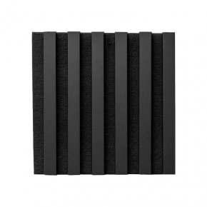 Wall panel WOODLINE 300x300 black (matte)/black