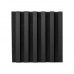 Wall panel WOODLINE 300x300 black (matte)/black Wall panel WOODLINE 300x300 black (matte)/black