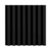 Wall panel WOODLINE 400x400 black (matte)/black