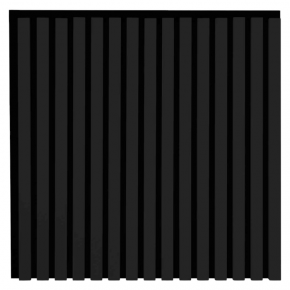 Wall panel WOODLINE D 600x600 black (matte)/black