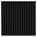 Wall panel WOODLINE D 600x600 black (matte)/black Wall panel WOODLINE D 600x600 black (matte)/black