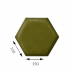 Wall panel SOFTLINE hexagon 6x150 RIVIERA 36