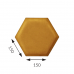 Wall panel SOFTLINE hexagon 6x150 RIVIERA 41