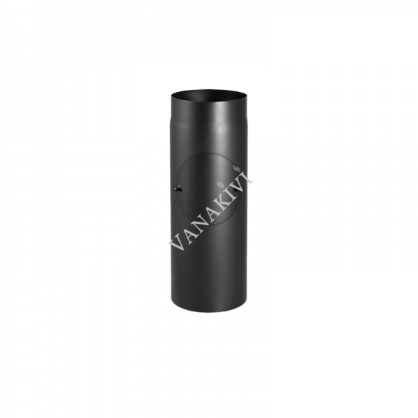 Flue pipe Ø150mm 50cm with cleaning hatch black