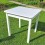 Garden table Stoveman 75x75cm white