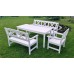 Garden table Stoveman 168x75cm white