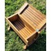 Cemetery bench Stoveman with box 80x32x47cm oiled