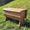 Kalmistupink Stoveman kastiga 80x32x47cm õlitatud