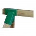 Swing corner connection square 90x90x2,2mm/100° green