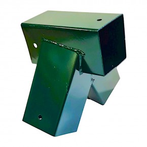 Kiigepostide nurgaühendus kandiline 90x90x2,2mm/100° roheline