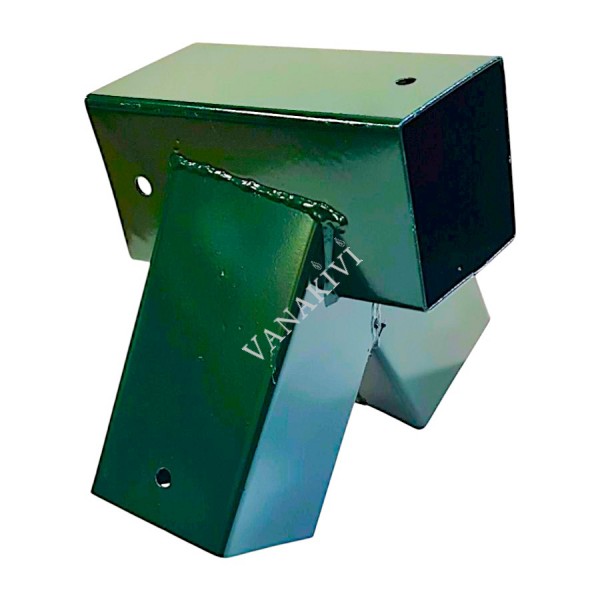 Kiigepostide nurgaühendus kandiline 90x90x2,2mm/100° roheline