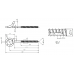 Swing hanger MHW 150mm M8