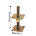 Adjustable post support ACF 60x60x4/M16x120mm