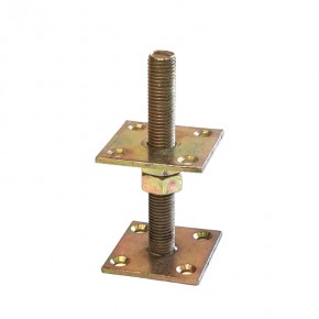 Adjustable post support ACF 60x60x4/M16x120mm