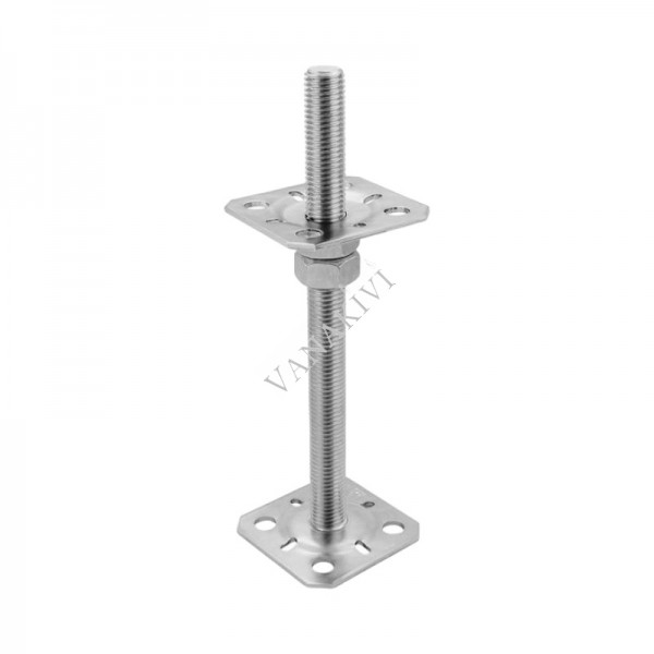 Adjustable post support PSR 80x80x3/M20x250mm