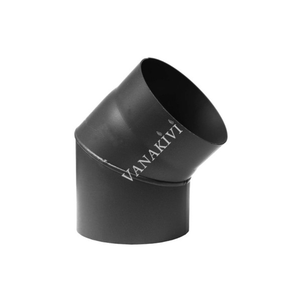 Suitsutoru põlv Ø160mm 45° must