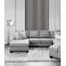 Seinapaneel WOODLINE 2700x300 betoonhall/must