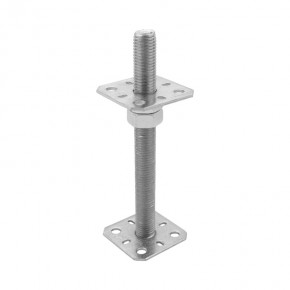 Adjustable post support PSR 80x80x4/M24x250mm