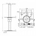 Vajumispolt PSR 100x100x3/M20x250mm must