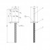 Post supports for concrete I-type 70x130 8,0mm