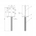 Post supports for concrete I-type 90x130 8,0mm