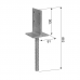 Post supports for concrete I-type 90x130 8,0mm