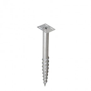 Ground screw post support PWF 76x1000mm