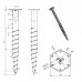 Ground screw post support PWM 76x1300mm