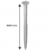 Ground screw post support PWM 76x1600mm