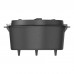 Cast iron cauldron with frying pan 9L/3L BROWIN