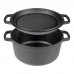 Cast iron pot with a grill pan 5L/1L BROWIN
