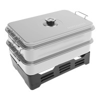 Smoker with thermometer BROWIN XL