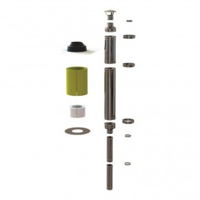 Sauna shimney set Vilpra DW50 Ø115mm 1+1,5m NP