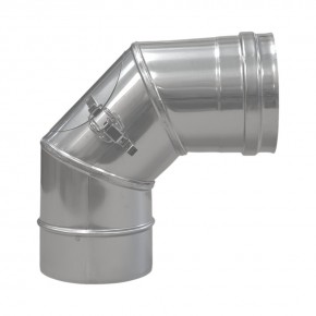 Chimney liner Vilpra SW elbow 200mm/85° with cleaning hatch