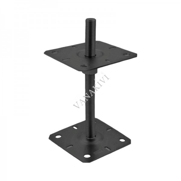 Adjustable post support PSR 130x130x3/M20x250mm black