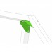 Swing corner connection 90x90x3mm/100° green