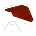 Swing corner connection 90x90x3mm/100° red
