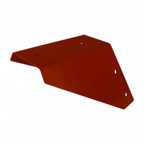 Kiigepostide nurgaühendus 90x90x3mm/100° punane